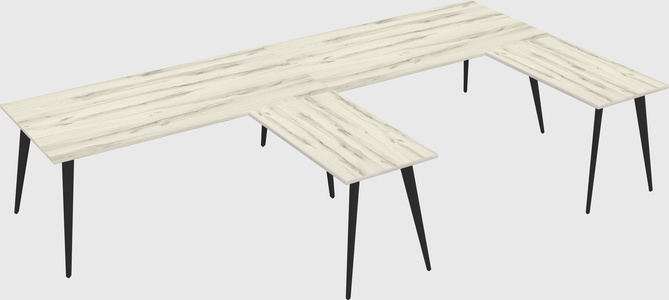 Modern l-shaped office desk