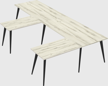 Modern l-shaped office desk