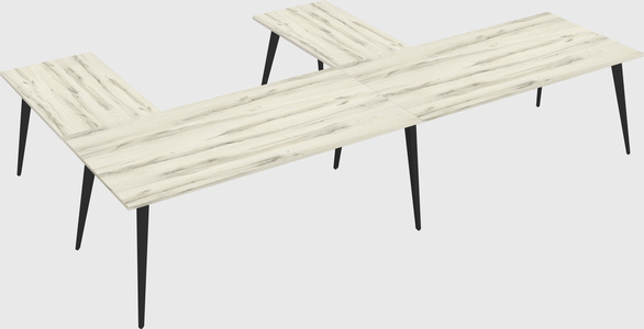 Modern l-shaped office desk