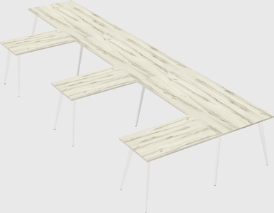 Modern l-shaped office desk