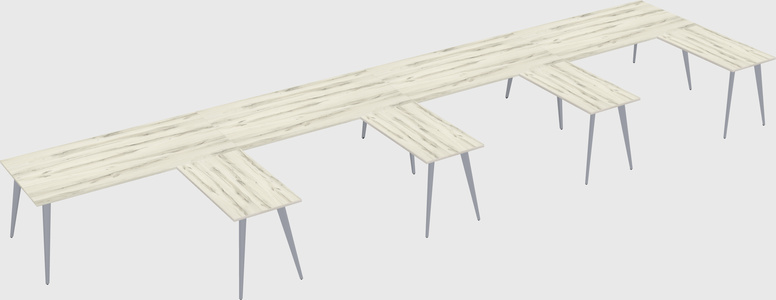 Modern l-shaped office desk