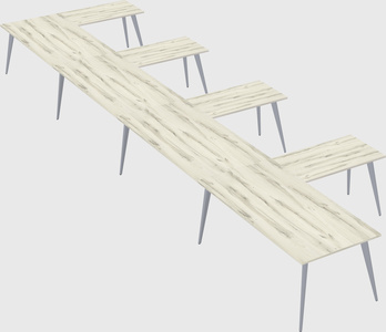 Modern l-shaped office desk