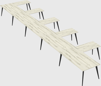 Modern l-shaped office desk