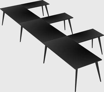 Modern l-shaped office desk