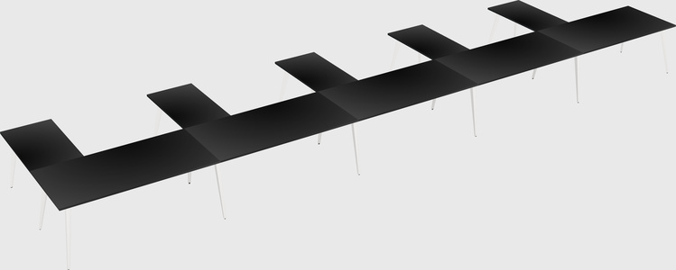 Modern l-shaped office desk