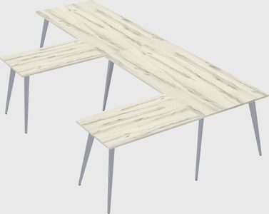 Modern l-shaped office desk