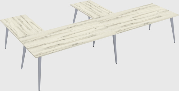 Modern l-shaped office desk