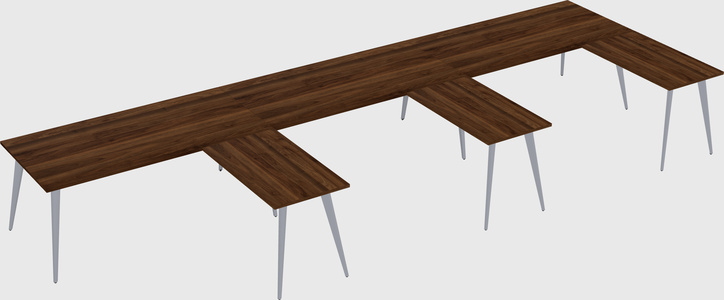 Modern l-shaped office desk