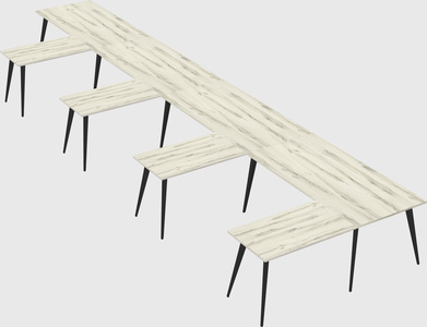 Modern l-shaped office desk