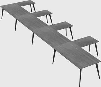 Modern l-shaped office desk