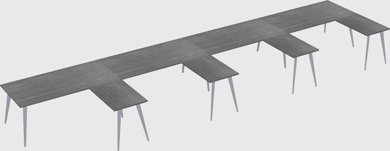 Modern l-shaped office desk