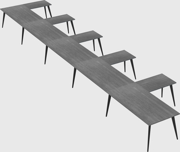 Modern l-shaped office desk