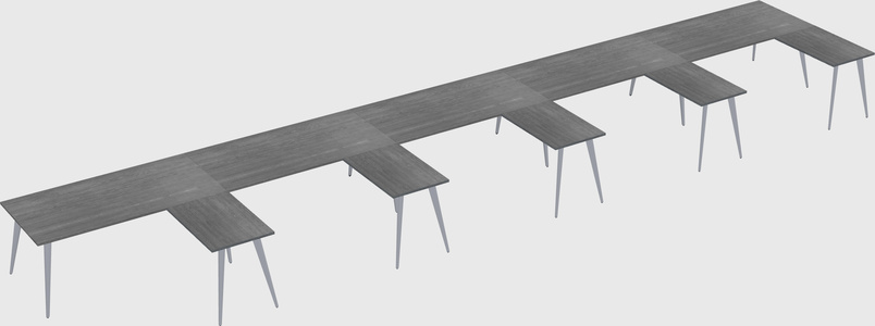 Modern l-shaped office desk