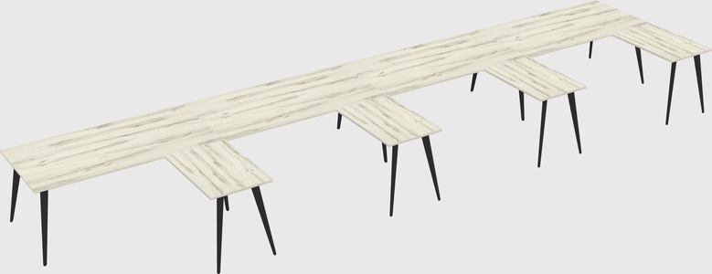 Modern l-shaped office desk