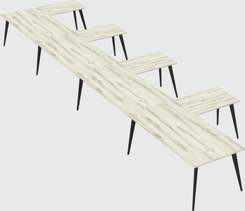 Modern l-shaped office desk