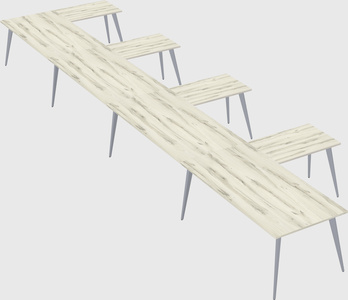 Modern l-shaped office desk