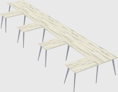 Modern l-shaped office desk