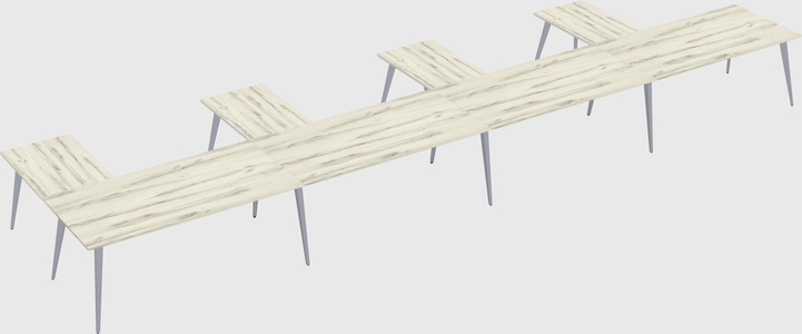 Modern l-shaped office desk