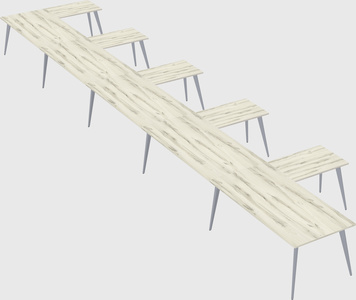 Modern l-shaped office desk