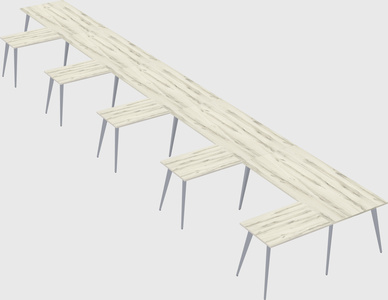 Modern l-shaped office desk