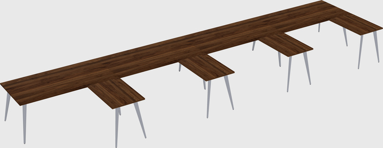 Modern l-shaped office desk