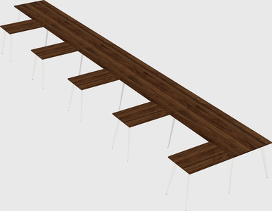 Modern l-shaped office desk
