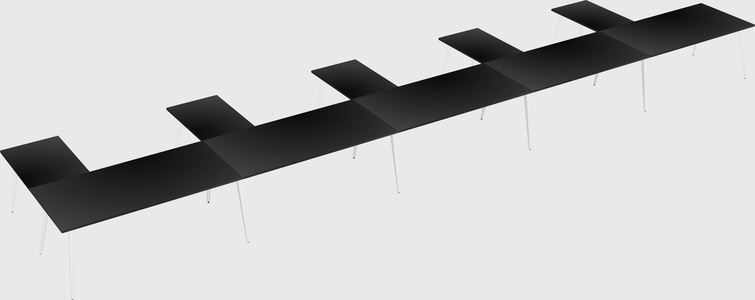 Modern l-shaped office desk