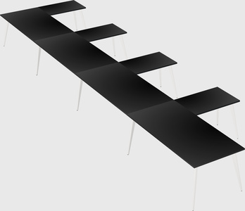 Modern l-shaped office desk