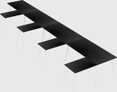 Modern l-shaped office desk