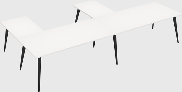 Modern l-shaped office desk