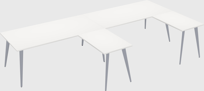 Modern l-shaped office desk
