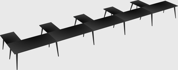 Modern l-shaped office desk
