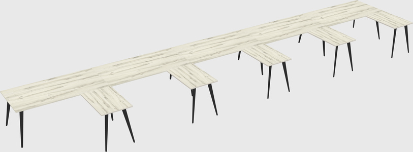 Modern l-shaped office desk