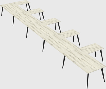 Modern l-shaped office desk