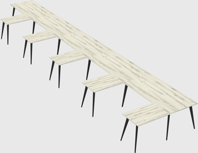 Modern l-shaped office desk