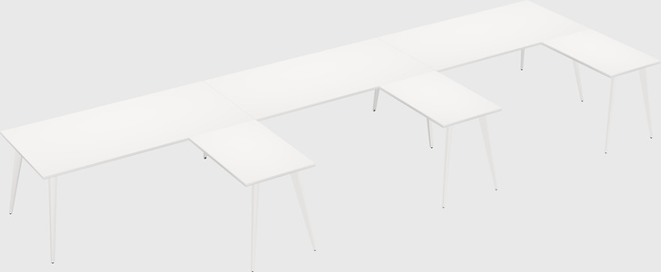 Modern l-shaped office desk