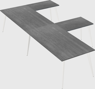 Modern l-shaped office desk