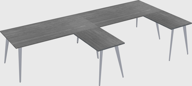 Modern l-shaped office desk