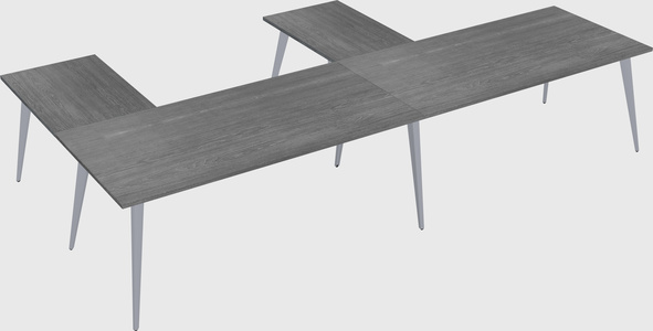Modern l-shaped office desk
