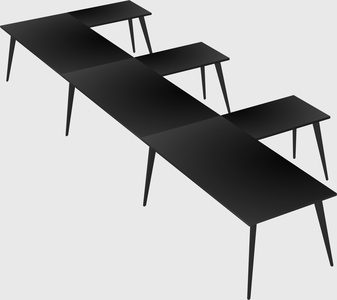 Modern l-shaped office desk