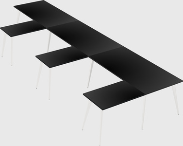 Modern l-shaped office desk