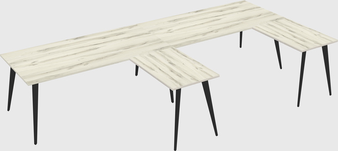 Modern l-shaped office desk