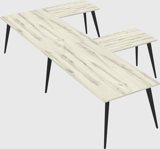 Modern l-shaped office desk