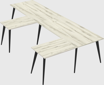 Modern l-shaped office desk