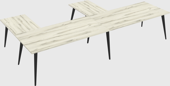 Modern l-shaped office desk