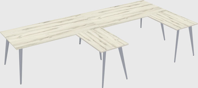 Modern l-shaped office desk