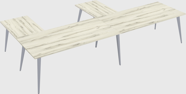 Modern l-shaped office desk