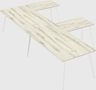 Modern l-shaped office desk