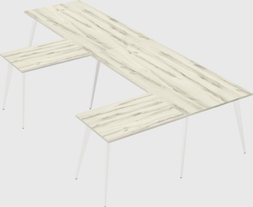 Modern l-shaped office desk