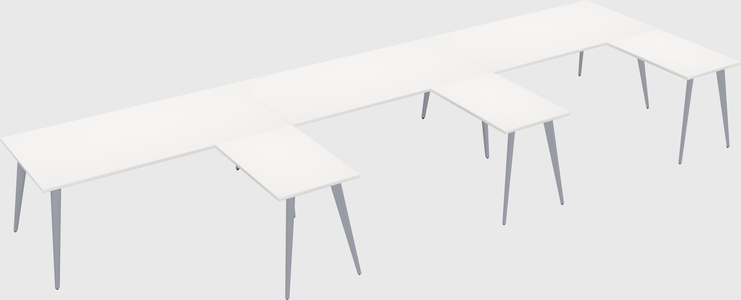 Modern l-shaped office desk